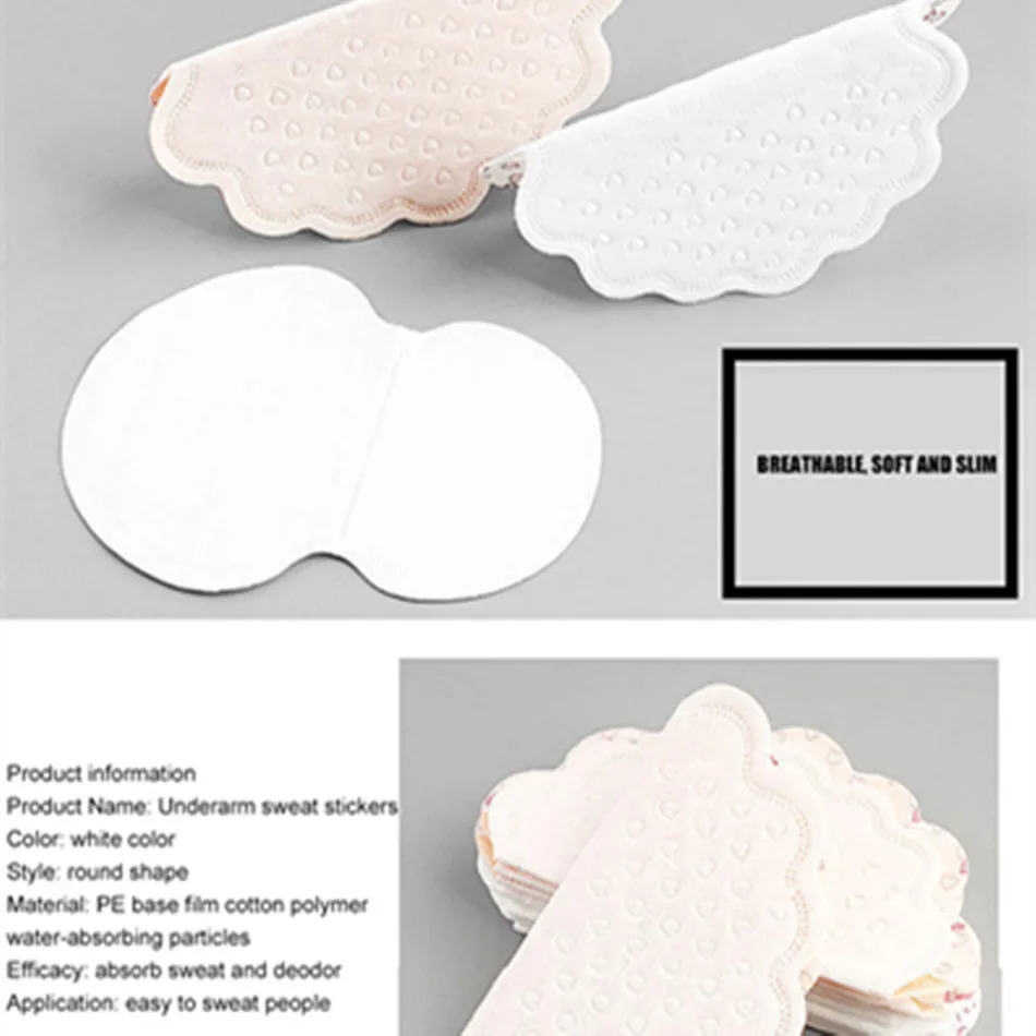 PN 01 Цветочный цвет кожи 40 шт. наклейки для подмышек впитывающие пот ультратонкие