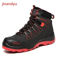safety work boots for men fall winter security shoes anti smashing steel toe cap boots men construction anti static work shoe