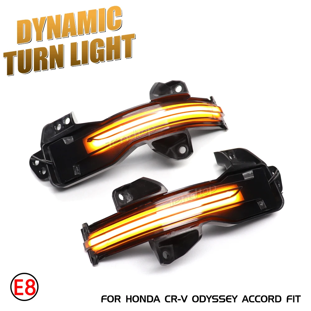 

12V Scroll Dynamic Blinkers LED Side Mirror Light Turn Signal Lamp Car Accessories For Honda CRV 2013-2021 Accord Fit GK5 XRV