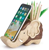 pen pencil holder with phone stand coolbros resin shaped pen container cell phone stand scissor holder desk organizer decor