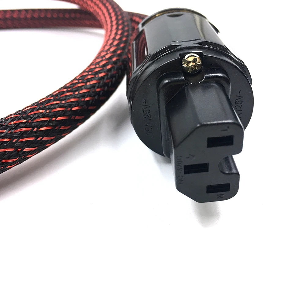 Кабель питания переменного тока Colleimage HIFI шнур США Schuko стандарта