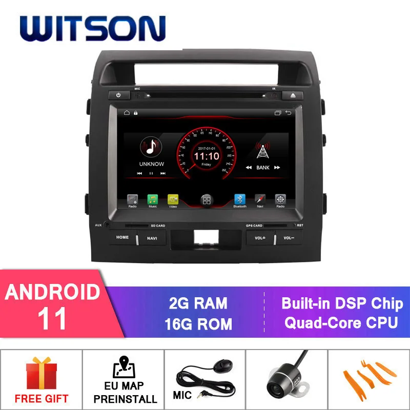 

Автомобильный DVD-проигрыватель с GPS-навигацией WITSON, Android 11, GPS для TOYOTA LAND CRUISER 200, автомобильный стереопроигрыватель, Автомобильный мультимедийный проигрыватель