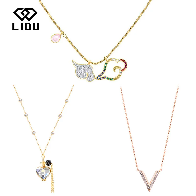 

LIDU High Quality Simple Fashion Exquisite Somersault Cloud Collarbone Necklace Gift To Friends Free Mail Manufacturers Wholesal