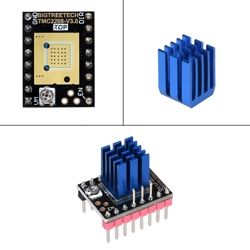 4 шт. TMC2208 V3.0 UART шаговый двигатель драйвер одноосный бесшумный модуль аксессуары