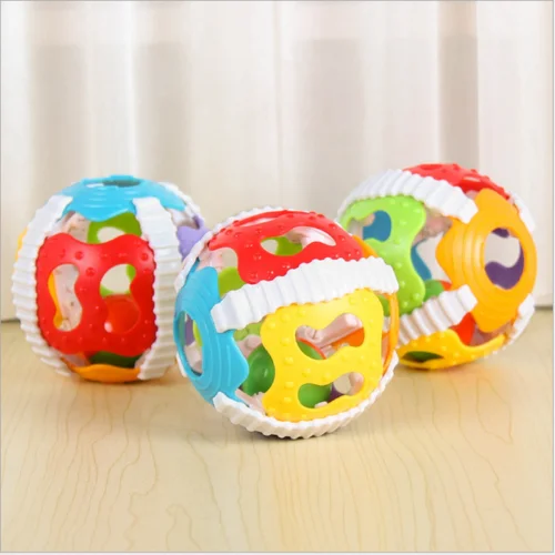 Juguetes coloridos para beb&eacute;s, sonajero infantil, Bola de mano, campana, juguete educativo Musical, m&oacute;vil-1