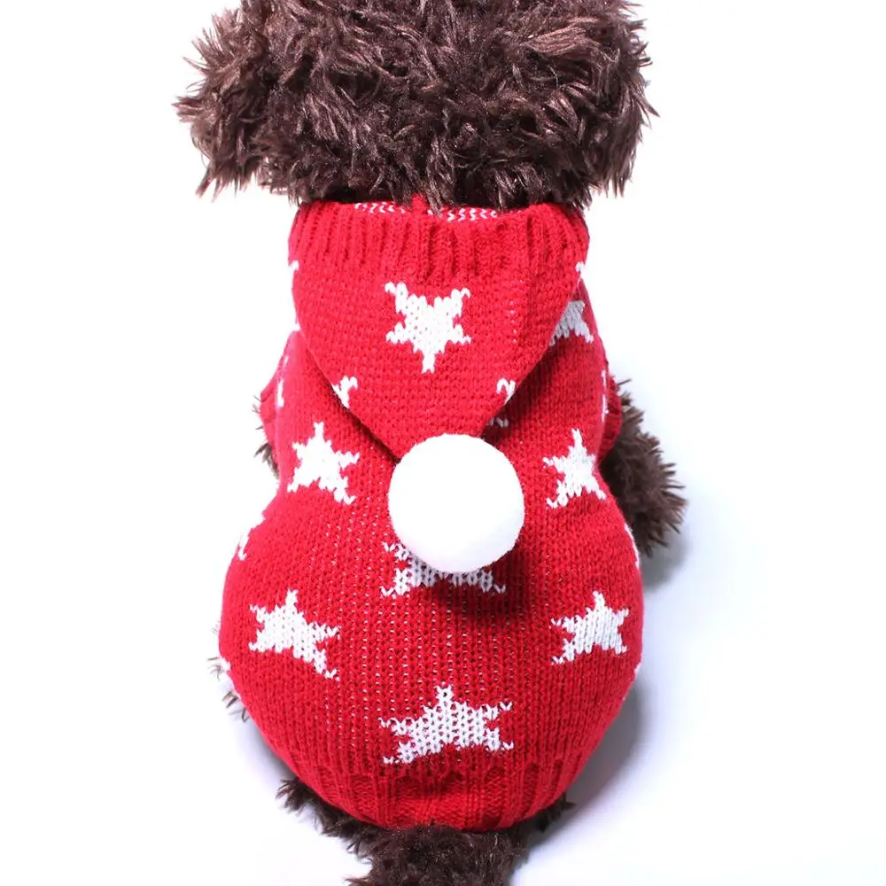 Dog Cat Sweater Hoodie Jumper Stars Design Pet Puppy Coat Jacket Warm Clothes 6 Sizes 2 Colours | Дом и сад