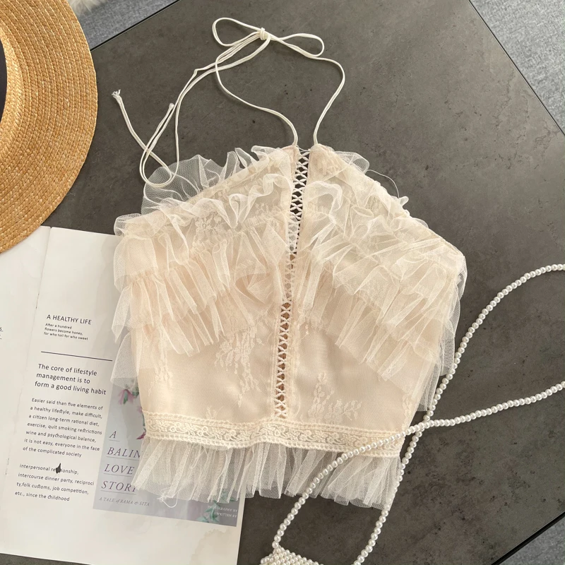 Женская блузка без рукавов с открытыми плечами | одежда