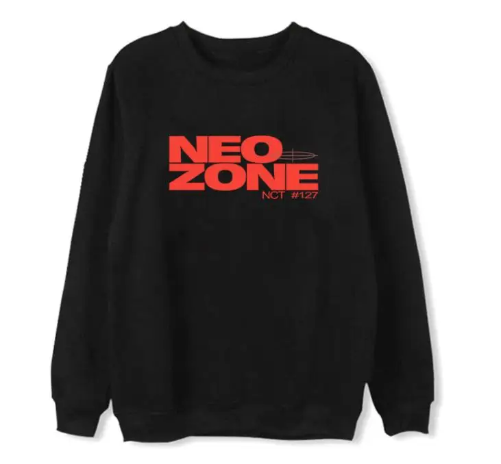 Новое поступление пуловер с принтом и круглым вырезом nct 127 neo zone толстовки