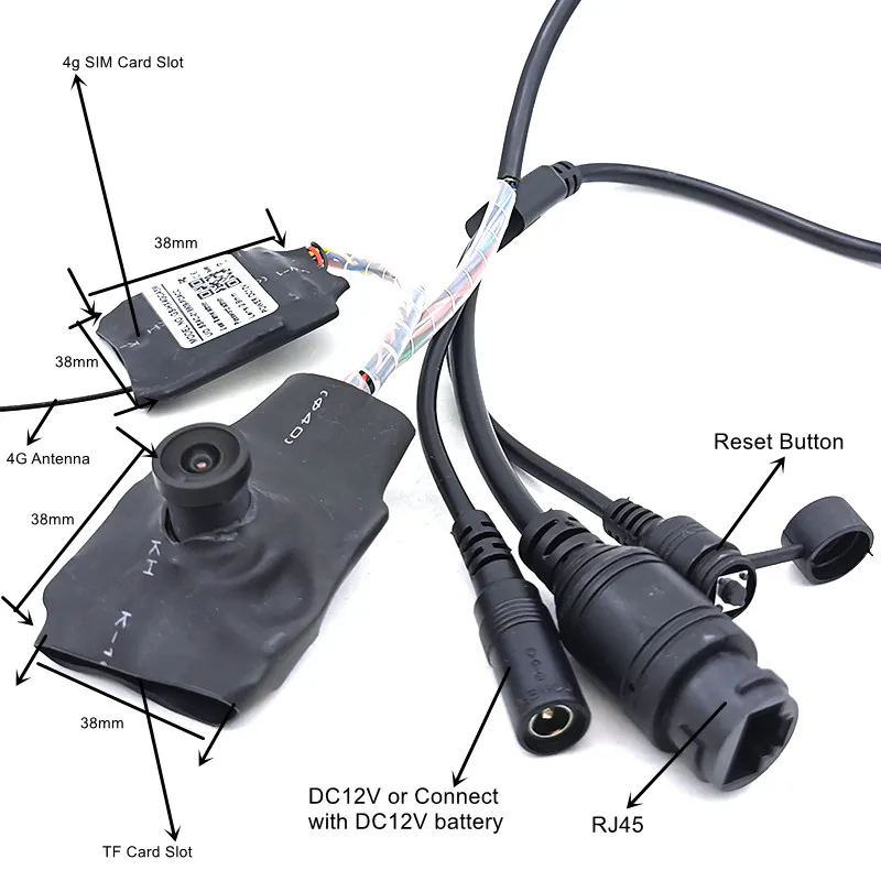 Камера видеонаблюдения широкоугольная 2 МП 5 Мп поддержка SIM-карт 3G/4G |