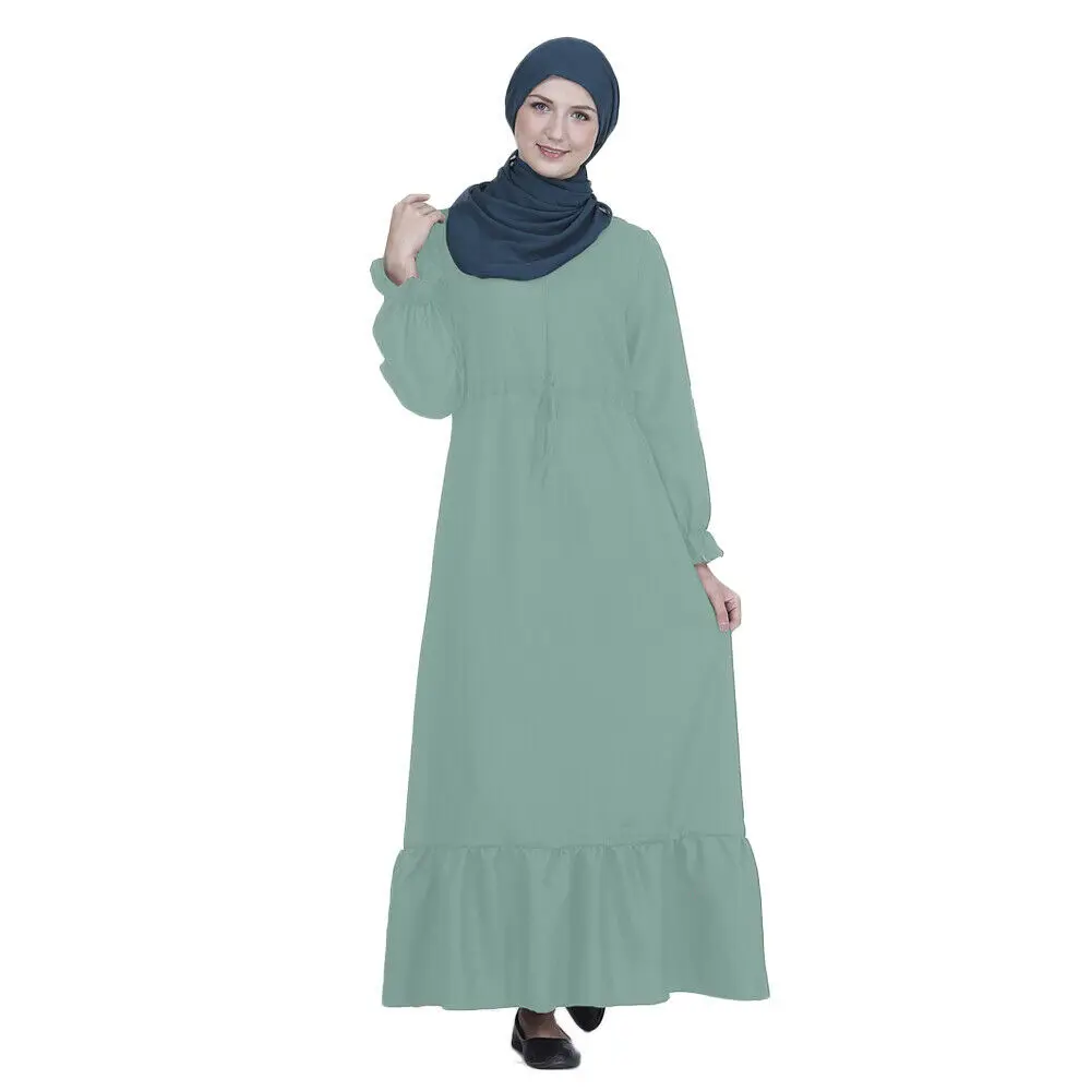 Мусульманская абайя женское платье скромное Jilbab мусульманское турецкое длинное