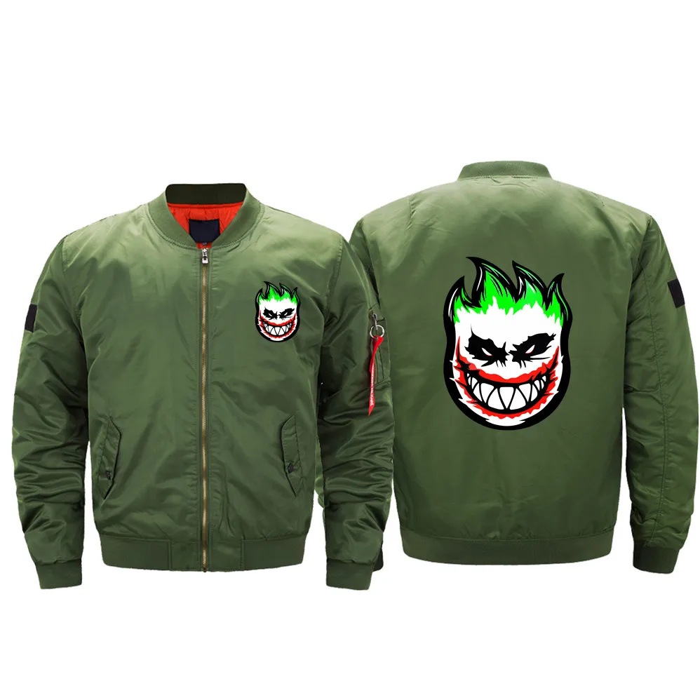 White Winter Spitfire Skateboards Sitcoms Ma1 Thick Windbreaker Air Pilot Thicken Men Jacket Bomber Oversized 5xl off | Мужская одежда
