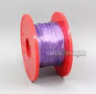 LN006509 10 м1,25 м экстремально мягкий фиолетовый сигнал PU наушники Наушники DIY объемный кабель 19*0,08 диаметр: 1,2 мм