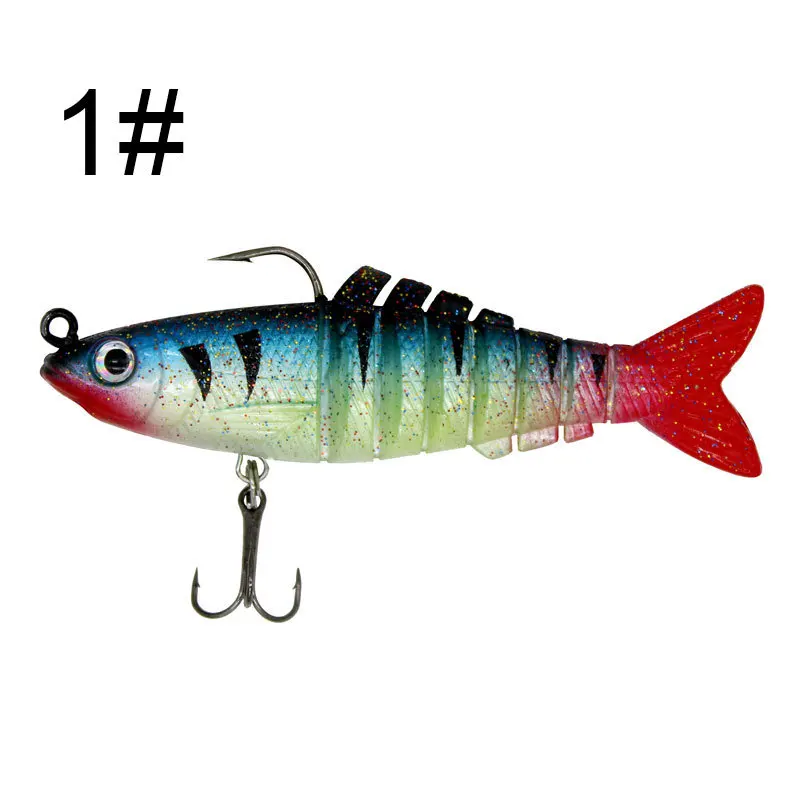 

MingYan 9cm 16g Sinking Wobblers Fishing Lures Jointed Crankbait Swimbait 8 Segment Soft Artificial Bait for Fishing Tackle