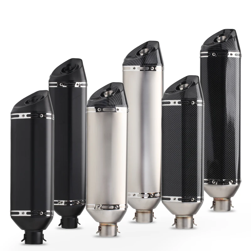 

Motorcycle modified exhaust pipe muffler large hexagonal exhaust R6 FZ8 duke390 R25 with DB killer universal exhaust