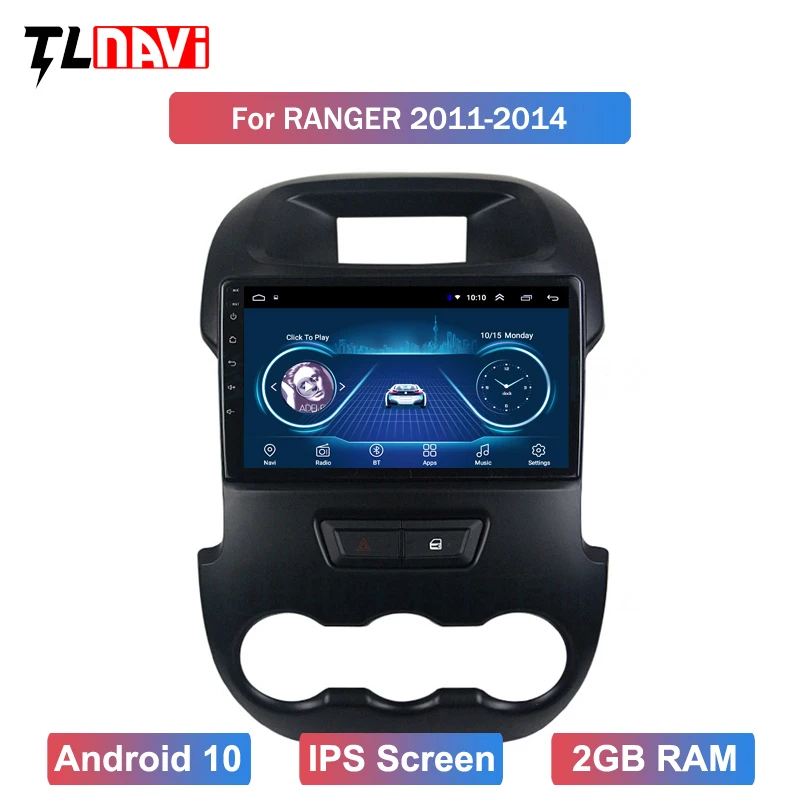 Автомобильный радиоприемник для Ranger xlt 2011 2014 9 &quotAndroid 10 GPS навигация с Bluetooth IPS