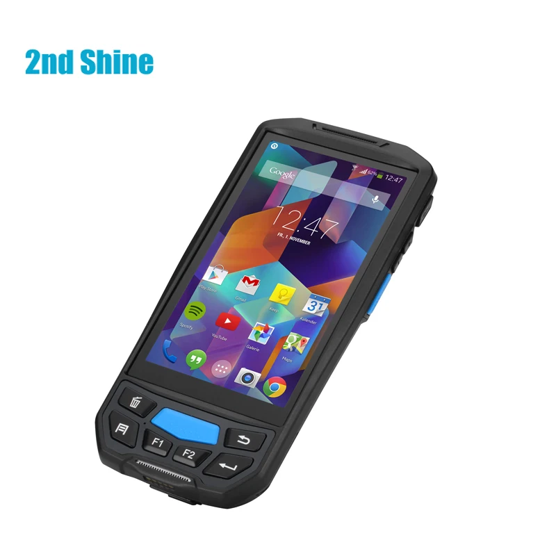 1D barcode handheld scanner with printer and NFC scanner RFID tablet IP65 waterproof