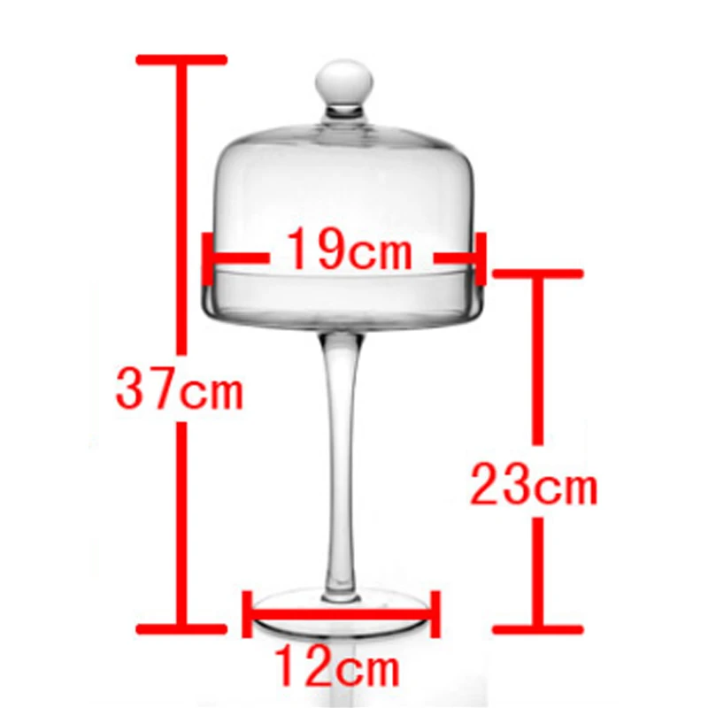M 37x12cm Прозрачная банка для конфет в европейском стиле и резервуар для хранения с крышкой, стеклянный контейнер, контейнер для хранения, Декор для дома, свадебный подарок - Цвет: M 37x12cm