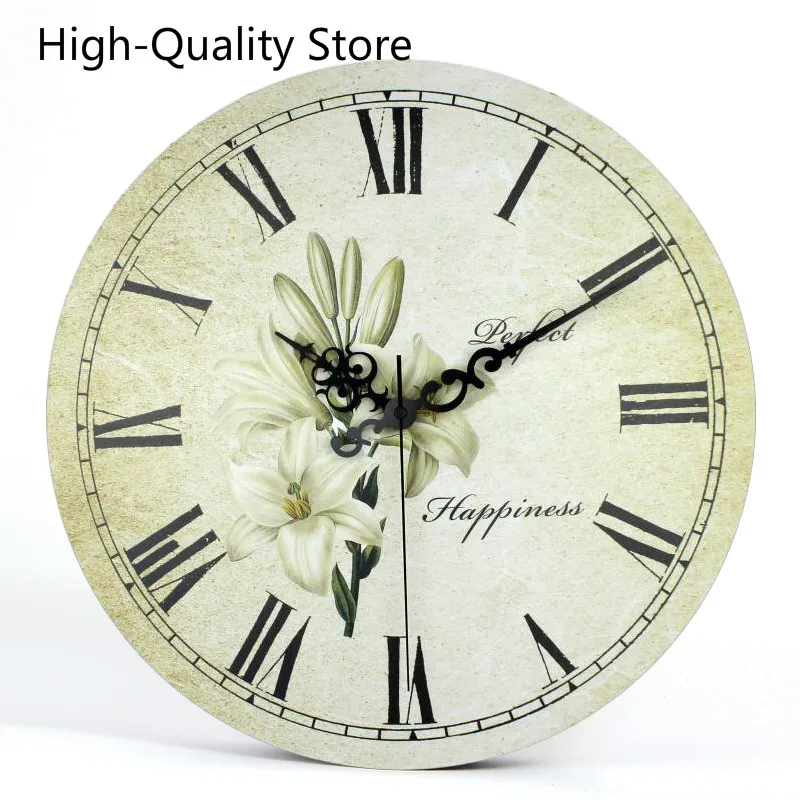 HQ традиционный большой домашний декор для кухни бесшумные часы гостиной