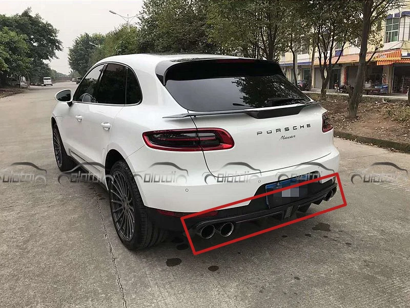 OLOTDI стайлинга автомобилей углеродного волокна задний диффузор бампер спойлер