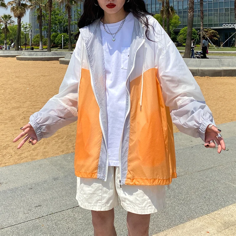 

HENCHIRY New Summer Casual Coat Women's Neutral Versatile Jacket Neutral Wind Outdoor Sunscreen Clothes Couple Fishing Clothes