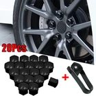 20 шт., автомобильные гайки, 17-21 мм