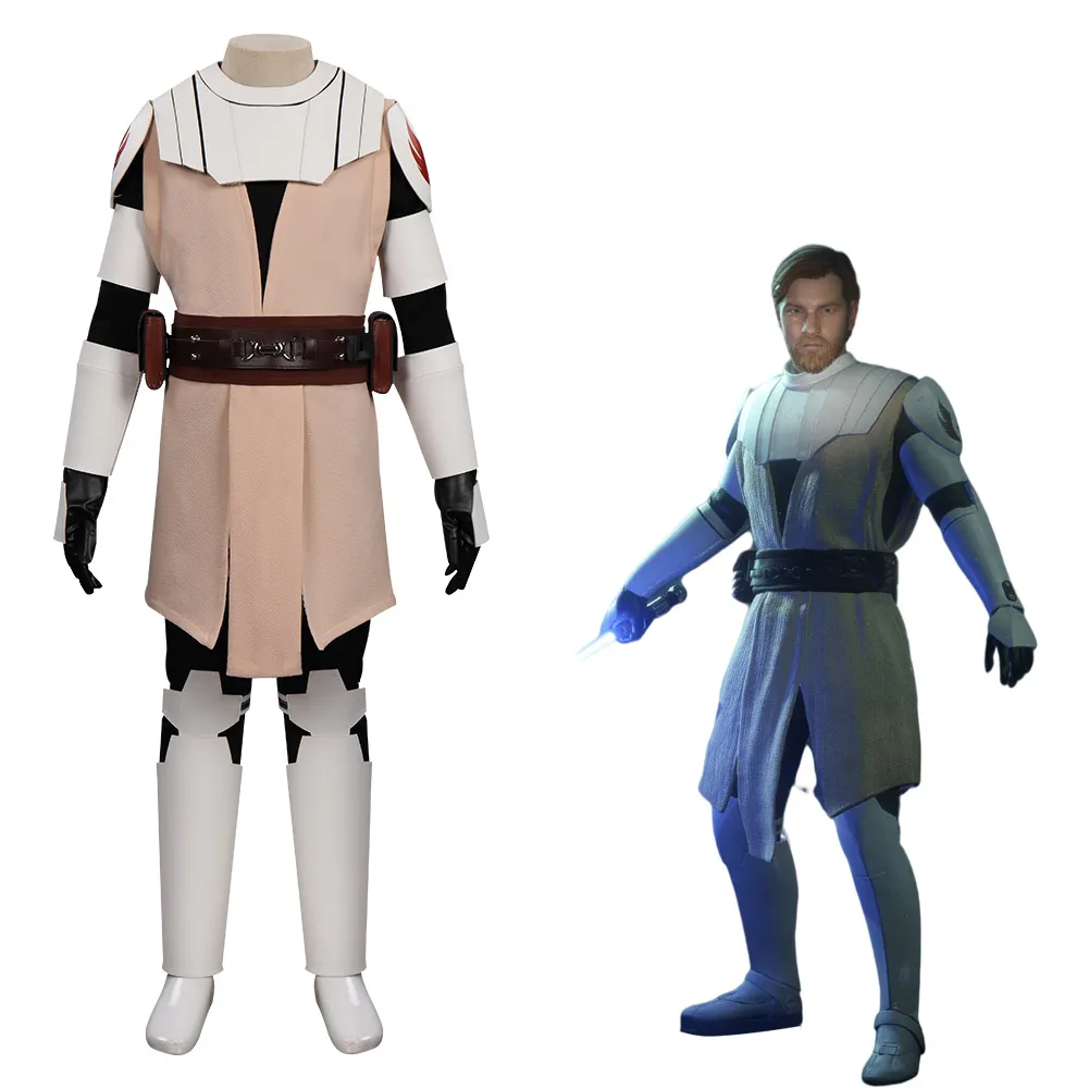 

Wars Obi-Wan Kenobi Cosplay Costume Outfits Kids Children Halloween Carnival Suit
