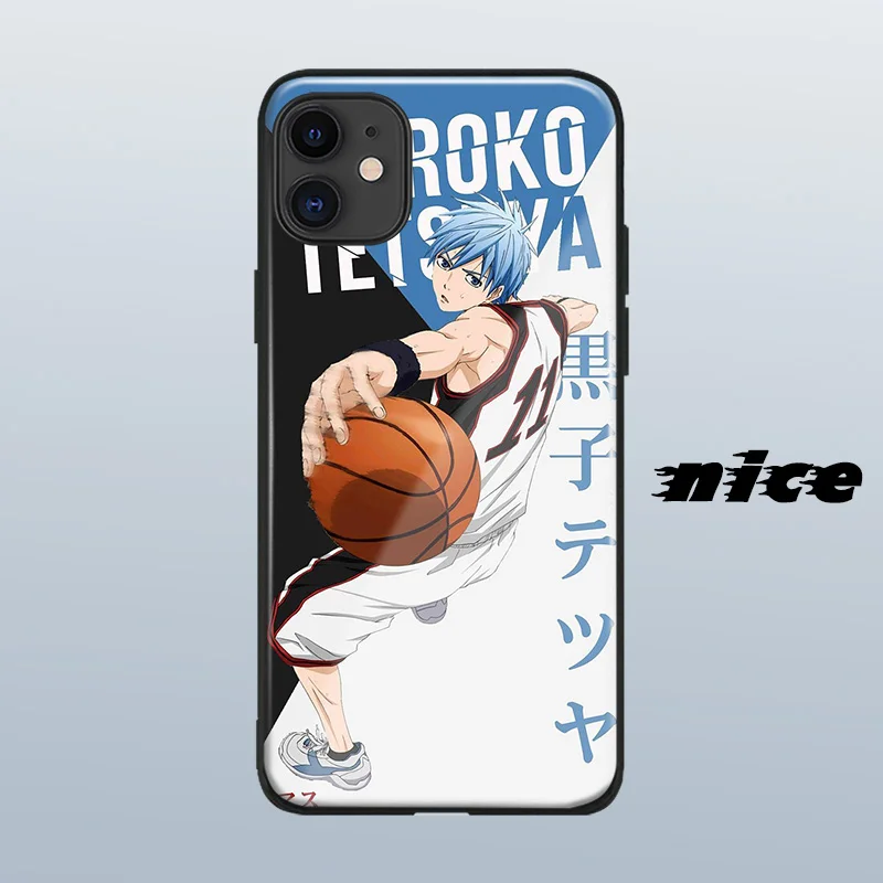 kuroko tetsuya cover for iphone se 6s 7 8 x xr xs 11 pro max samsung s note 10 20 plus glass phone case shell free global shipping