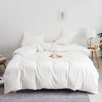 white duvet cover solid color comforter cover skin friendly fabric quilt cover black king size bedding cover 240x260