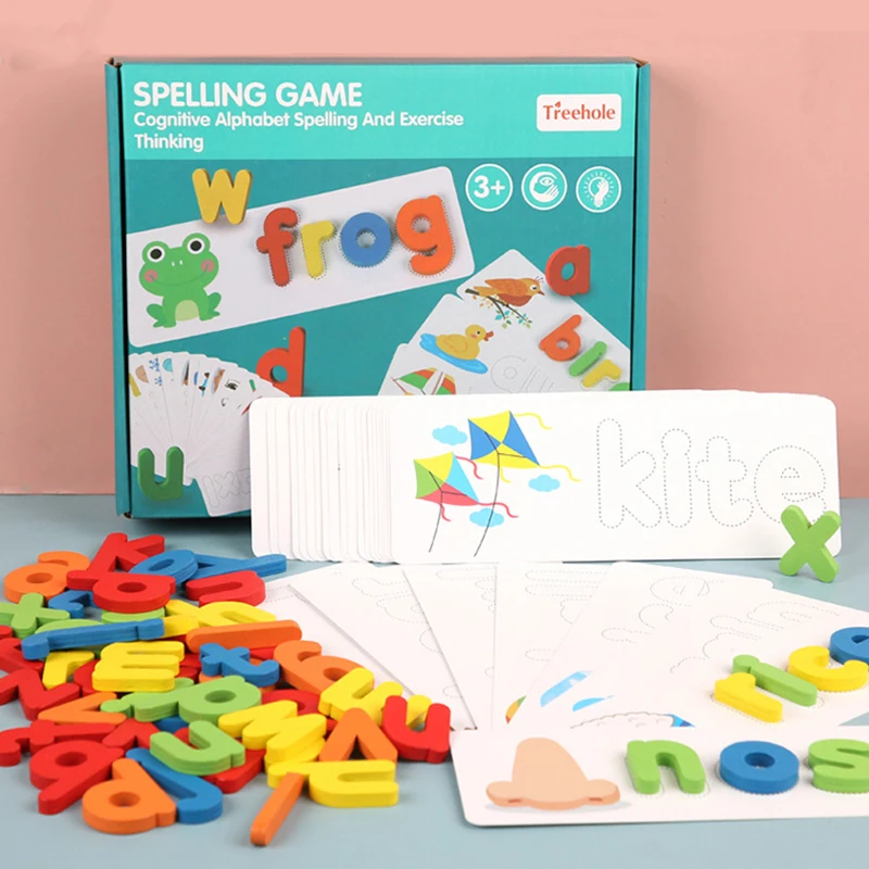 Деревянные игрушки Монтессори заклинание слова математика английский раннее