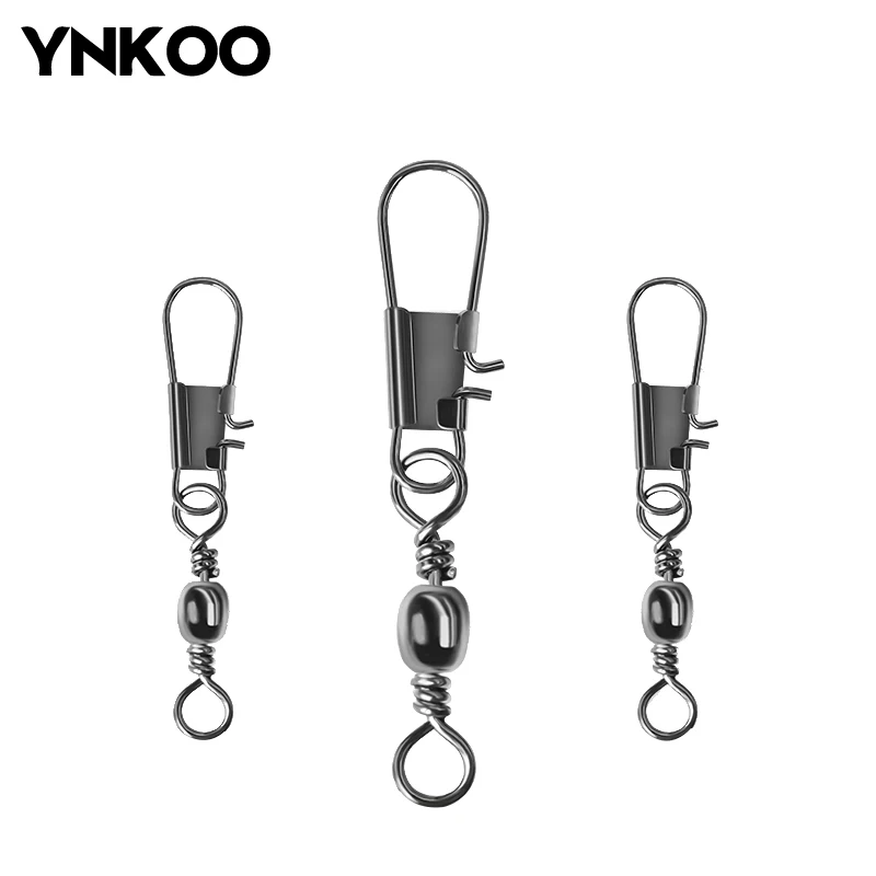 YNKOO 50 шт. рыболовная приманка поворачивается замок для оснастки лица рыболовный
