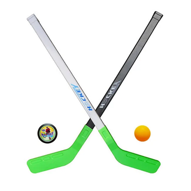 4 шт./компл. детская зимняя одежда Хоккей Stick учебные пособия Пластик 2xSticks 2xBall зимних видов спорта игрушка подходит для От 3 до 6 лет