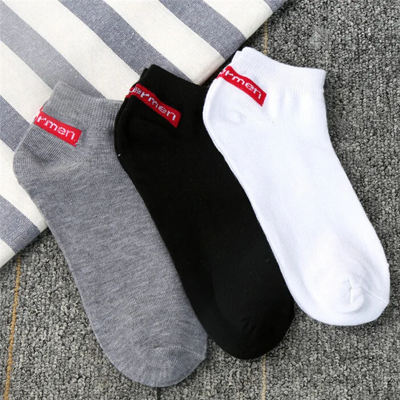 

5 Pairs Socks Summer Women Men Couple Comfortable Stripe Cotton Casual Daily Sock Slippers Short Ankle Socks