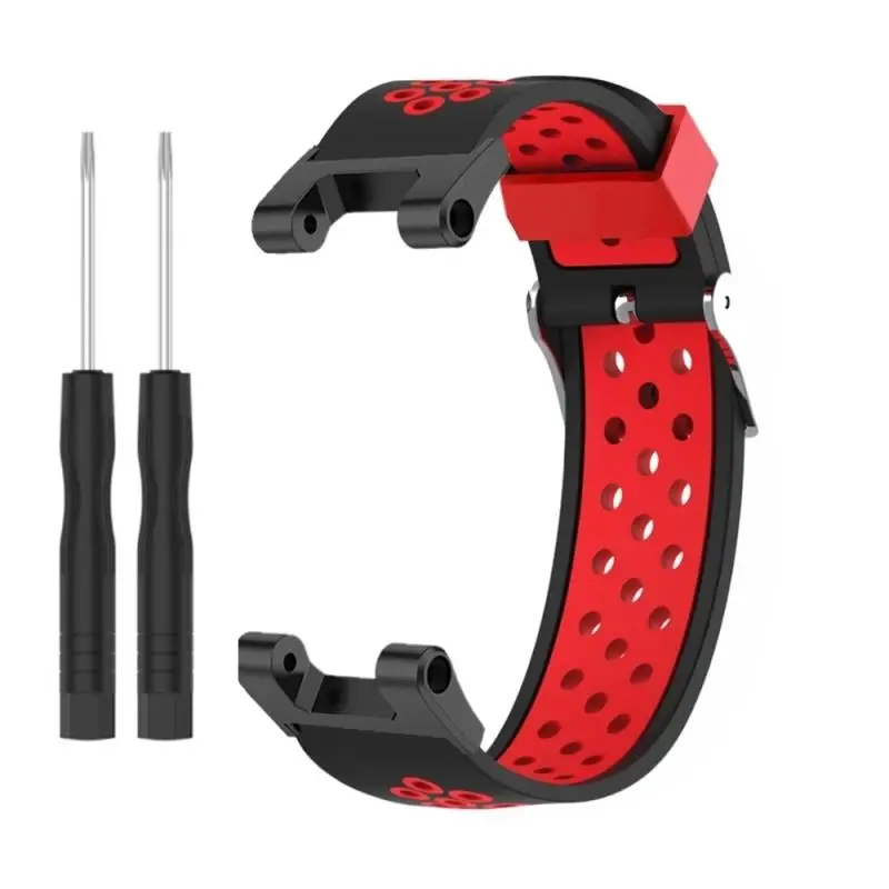 

Elastic Silicone Watch Band Suitable For Huami Aamazfit T-Rex/T-Rex Pro Adjustable Woven Elastic Strap Single/Double Color Strap