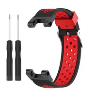 elastic silicone watch band suitable for huami aamazfit t rext rex pro adjustable woven elastic strap singledouble color strap