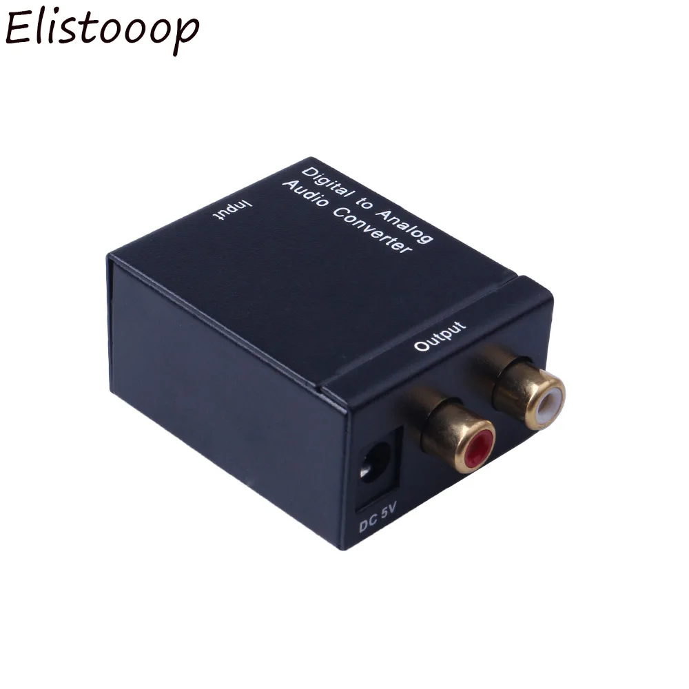 Портативный Цифровой оптический коаксиальный преобразователь сигнала Toslink в