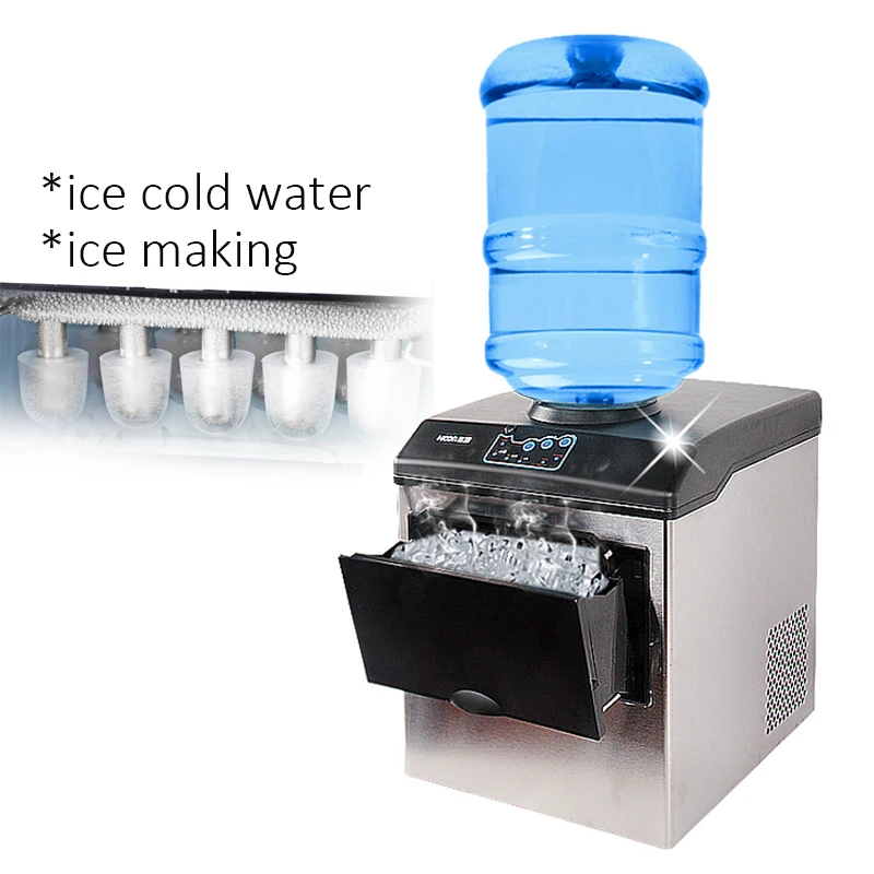 

ice making machine electric commercial or homeuse countertop Automatic bullet ice maker, ice cube making machine, 220V HZB-25/BF