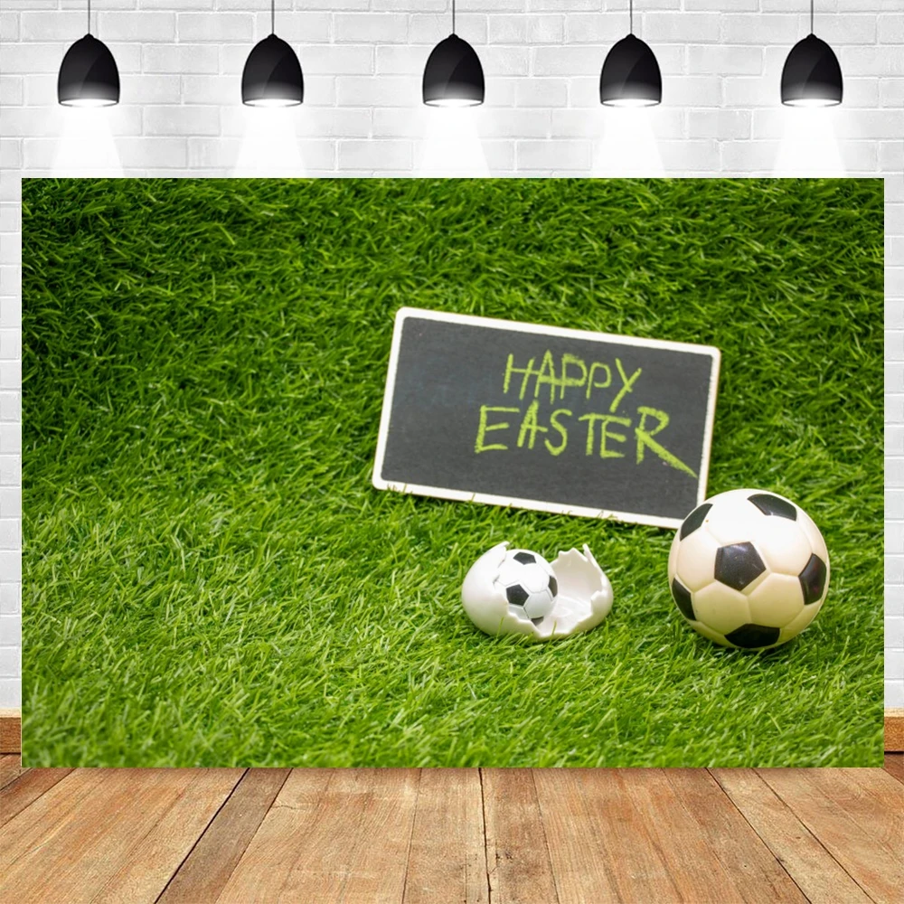 

Yeele Easter Football Eggs Photocall Green Grassland Photography Backdrop Photographic Decoration Backgrounds For Photo Studio