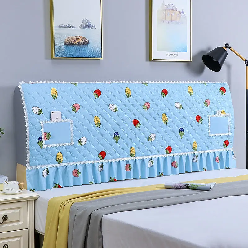 

Cartoon Fruit Pattern Bed Head Cover Kids Room Decorations Headboard Protector Cover Soft Cotton Bedhead Dustcover Case 1 Piece