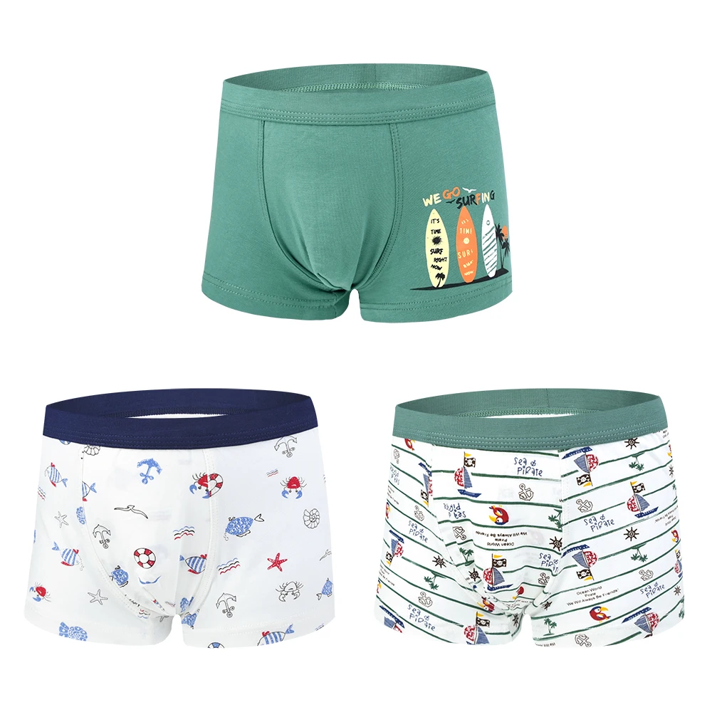 

6Pcs/lot Cotton Kids Briefs For Boys Underwear Boxer Soft Organic Short Teenager Underpant Children's Clothes For 2-10Years