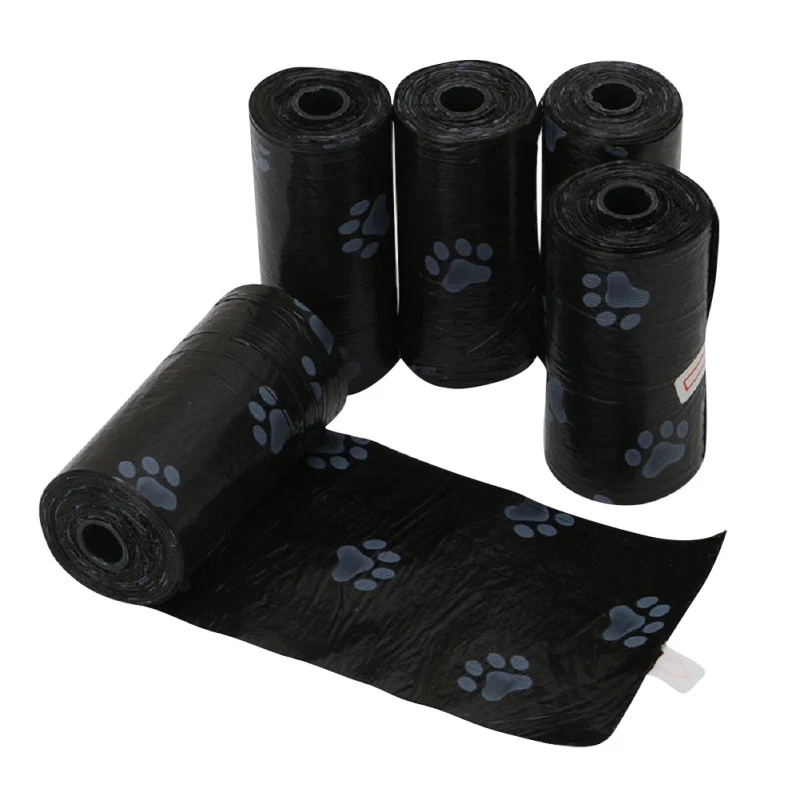 

5 Pcs/roll Pet Supply Cat Dog Poop Bags Outdoor Home Clean Refill Garbage Bag Hot Selling