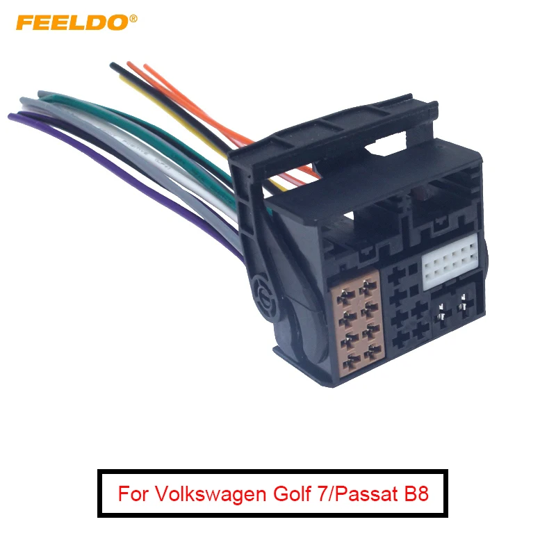 Автомобильный радиоприемник FEELDO 1 шт. для Volkswagen Golf 7 (MK7/MQB)/Passat B8 OEM MIB # MX6255|Кабели
