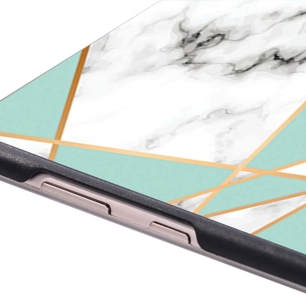 Чехол для планшета Huawei MediaPad M5 Lite 8/T5 10 1 дюйма/T3 9 6 8 0 мраморная серия жесткий чехол
