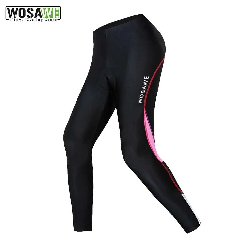 

WOSAWE Women Sport Pants Breathable Summer Padded Bike Cycling Pant Cycle Riding Clothing Bicycle Bike Fishing Fitness Trousers