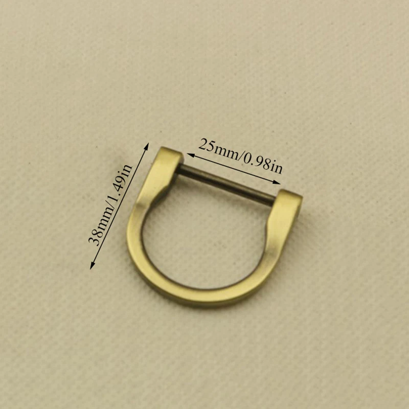 25mm antique brass Креативные аксессуары для сумок металлические ручки для сумок высококачественные ручные ручки для сумки съемные Аппаратные аксессуары - Цвет: 25mm antique brass