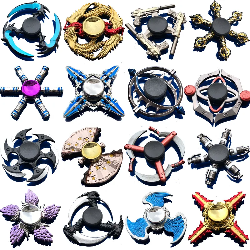 

Zinc Alloy Fidget Spinner for Kids Gift Smooth Electroplate Hybrid Bearing Toys Metal Fidget Hand Spinner Finger Focus Toy