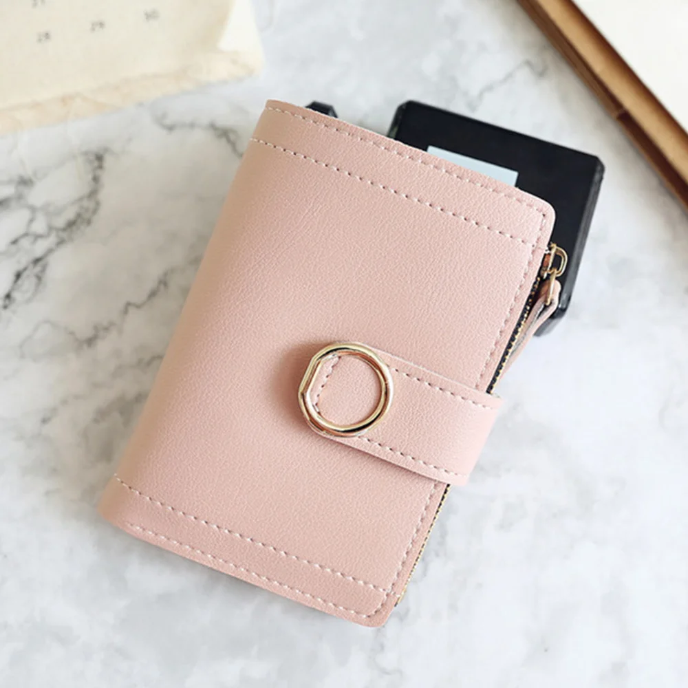 Женские кошельки Маленький модный брендовый кожаный кошелек женская сумка для