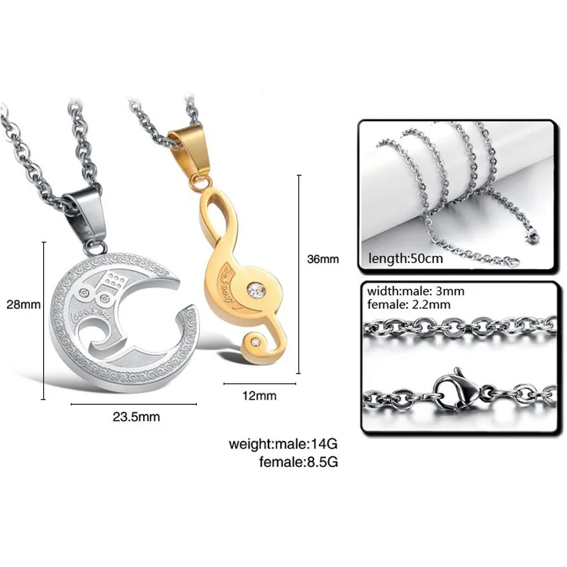 2 шт. цепочка из нержавеющей стали с подвеской Я тебя люблю | Украшения и
