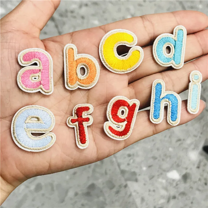1 шт. Милая разноцветная A-Z аппликация с английскими буквами алфавита для одежды