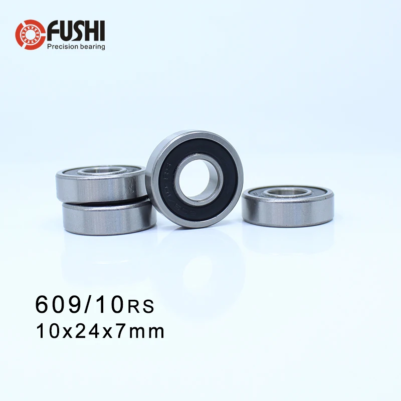 609/10 подшипник ABEC-1 4 шт. 10x24x7 мм миниатюрный 609-10 Z ZZ шариковые подшипники RS 2RS 609/10ZZ