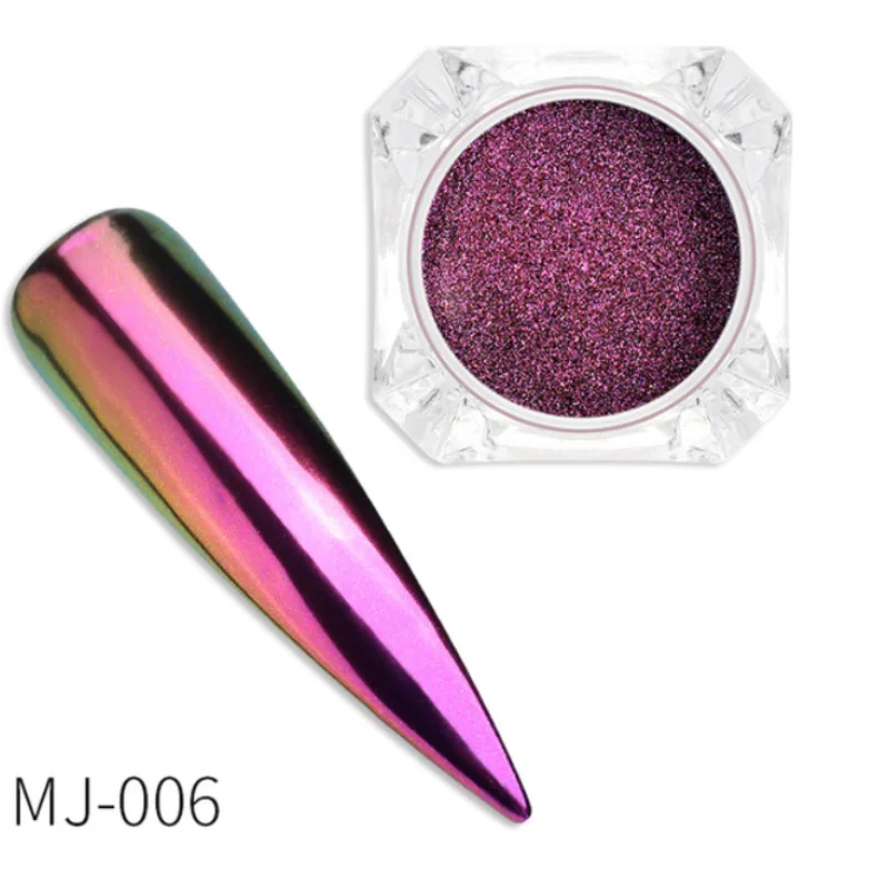 

1 коробка голографического лазерного пудра Хамелеон Aurora зеркальная пудра для ногтей Art Glitter Дизайн ногтей декоративные аксессуары для маник...